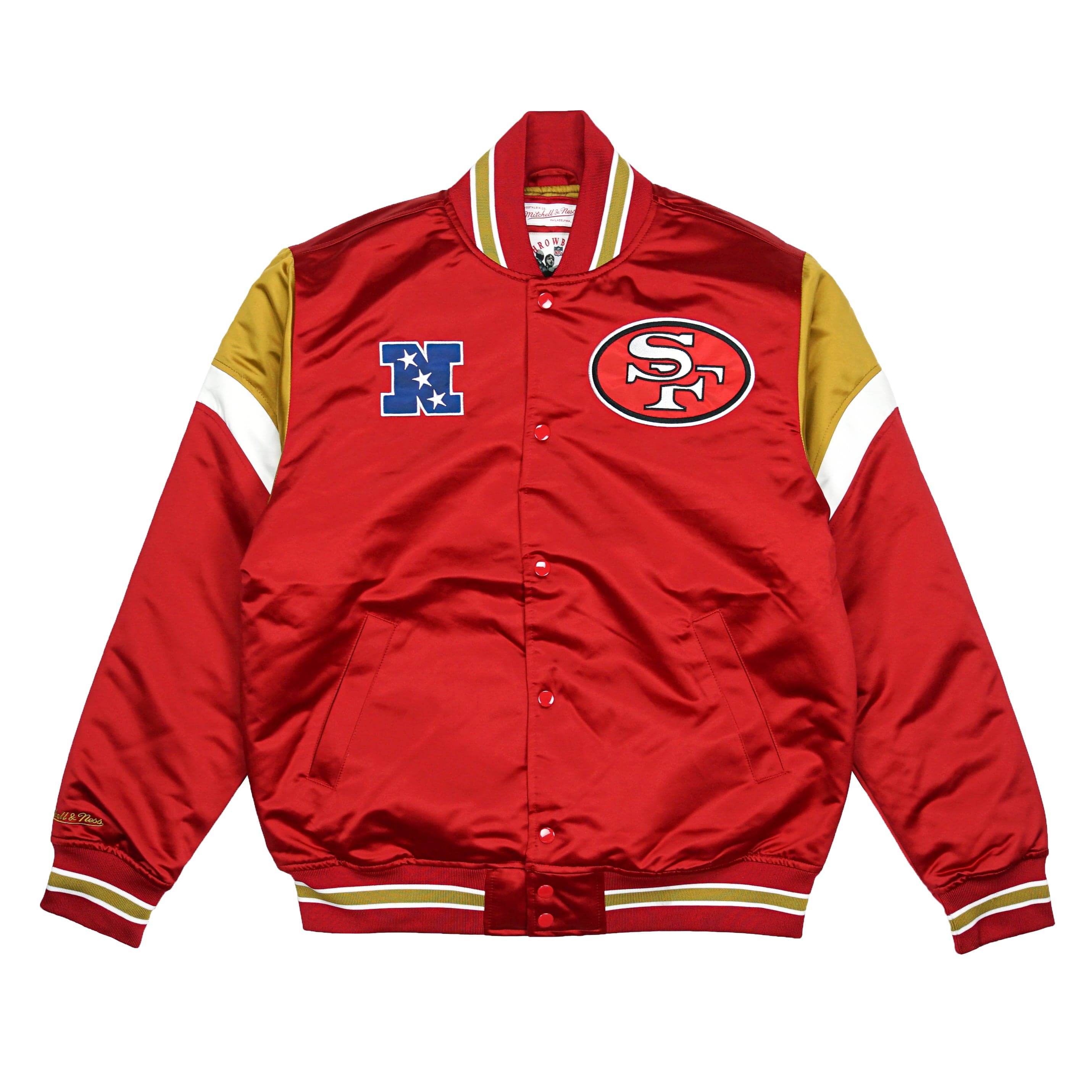 Mitchell & Ness Nfl San Francisco 49ers Satin Jacket in Black for