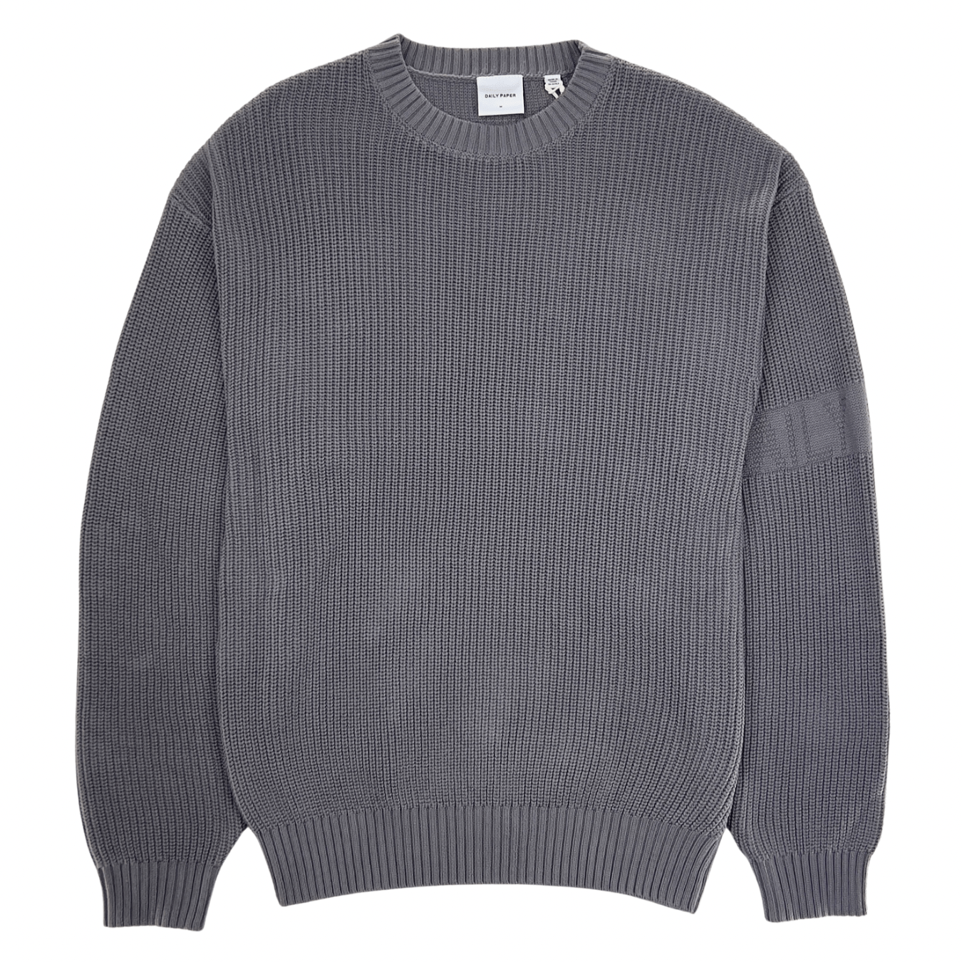 Band Knit Sweater in rabbit grey