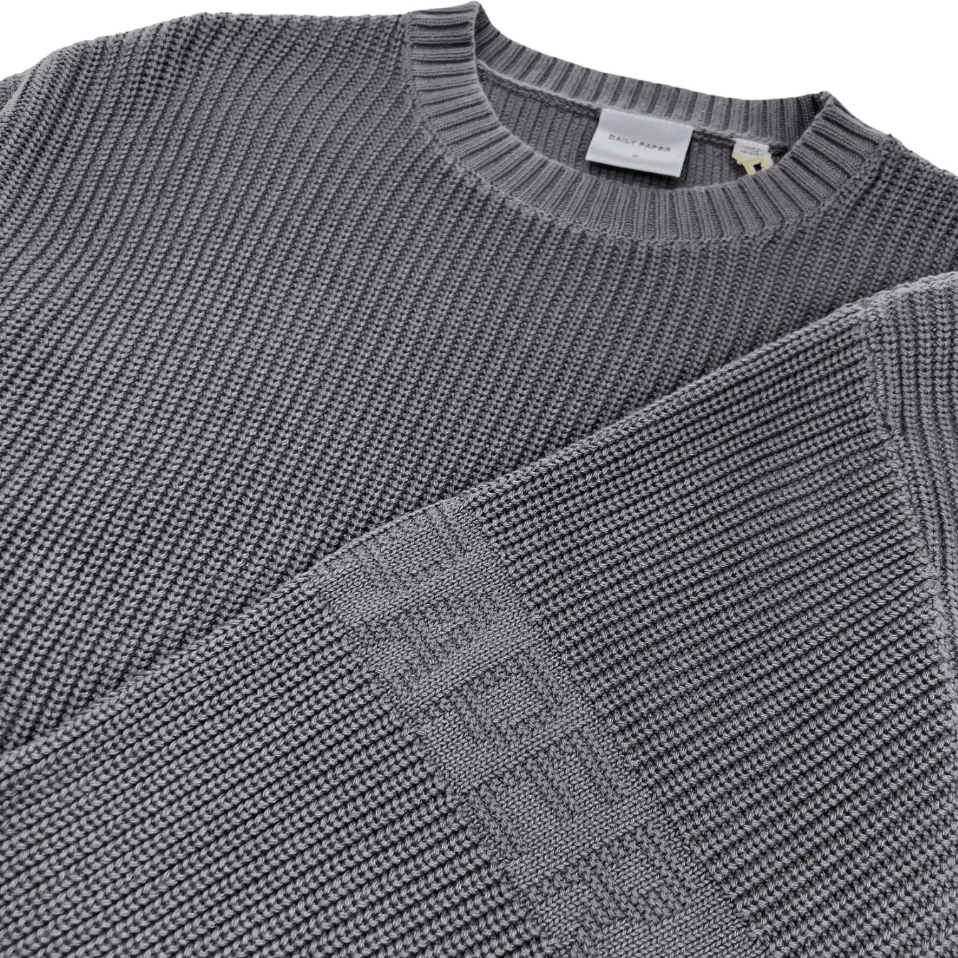 Band Knit Sweater in rabbit grey