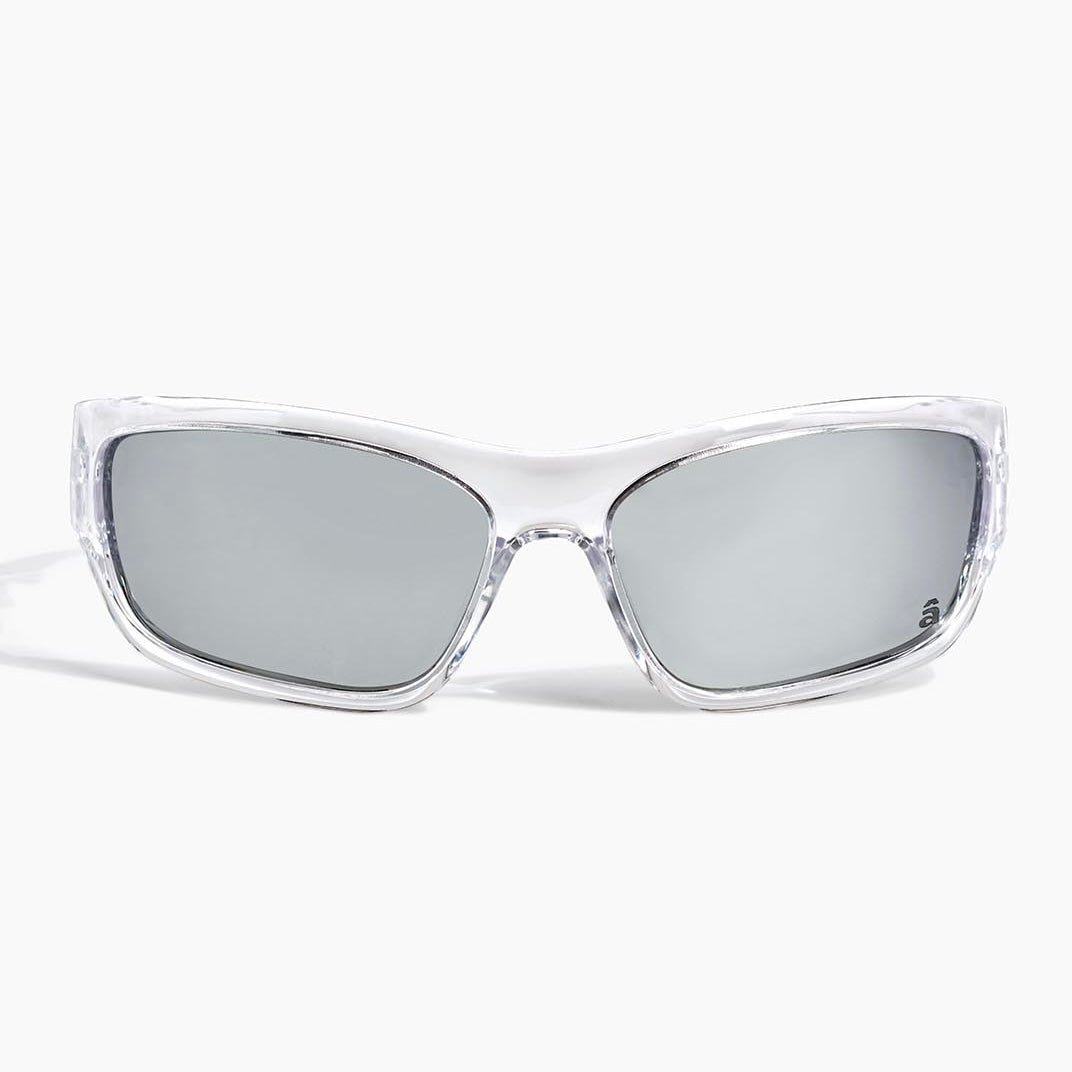 Bass Sunglasses in glass and chrome polarized