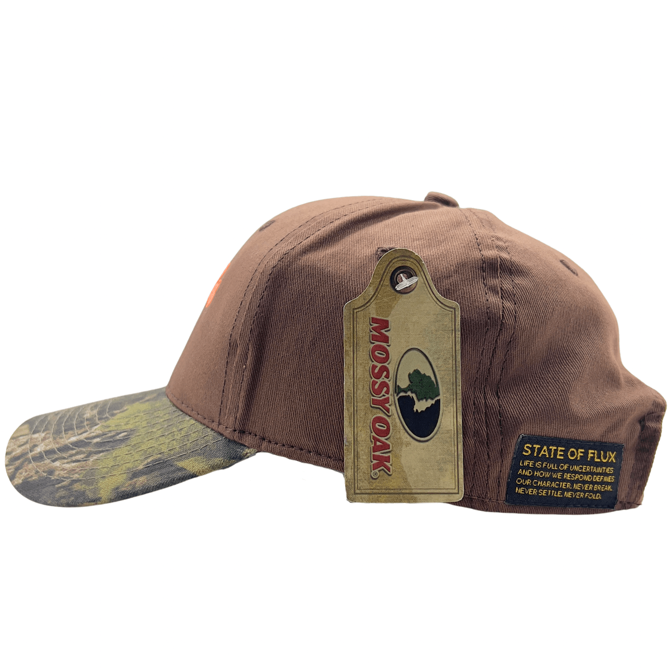 Big Game Huntin' Hat in dark brown and mossy oak - State Of Flux - State Of Flux