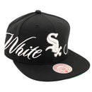 Chicago White Sox Just Don Lux Script Snapback Hat in black - Mitchell & Ness - State Of Flux