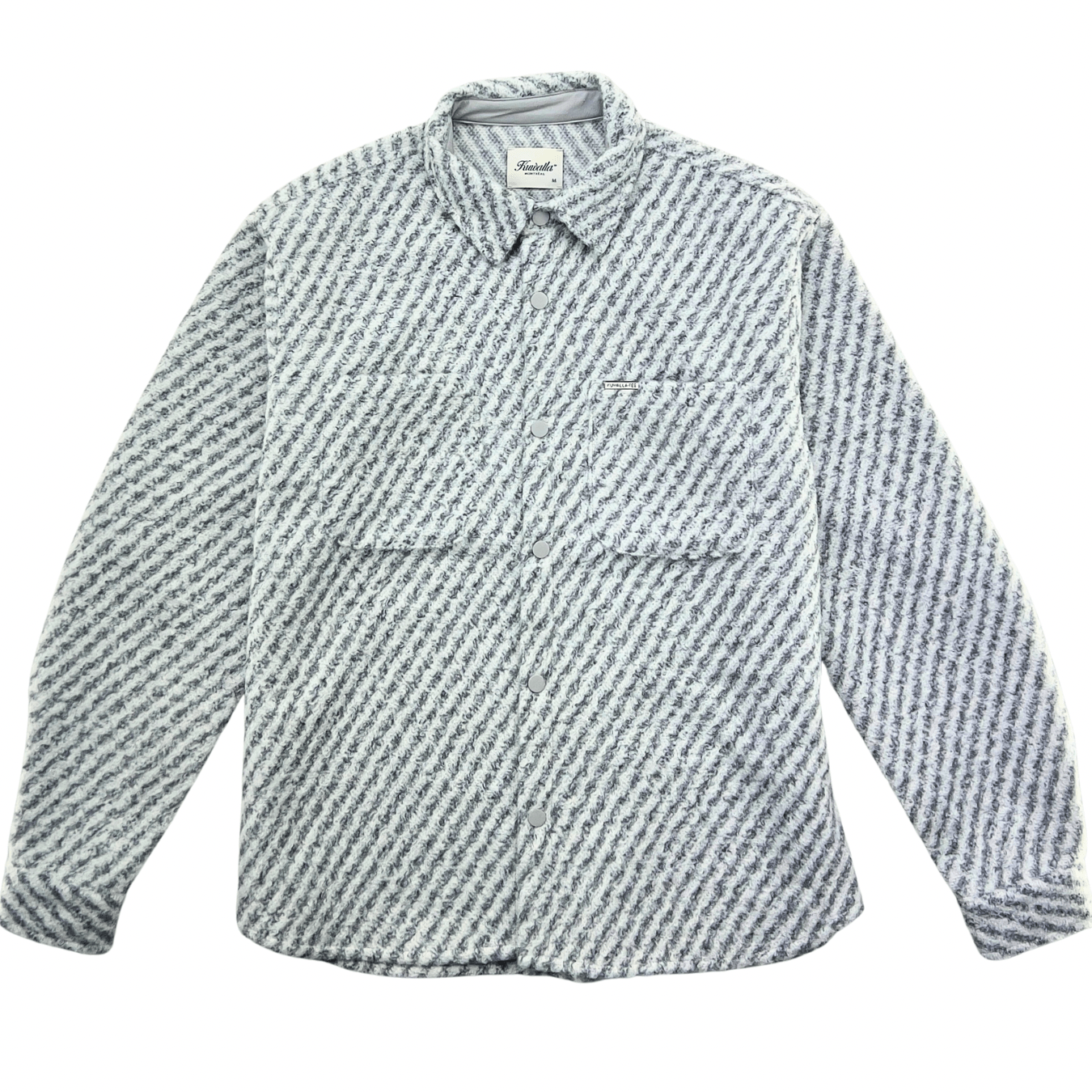 Cross Shacket in grey