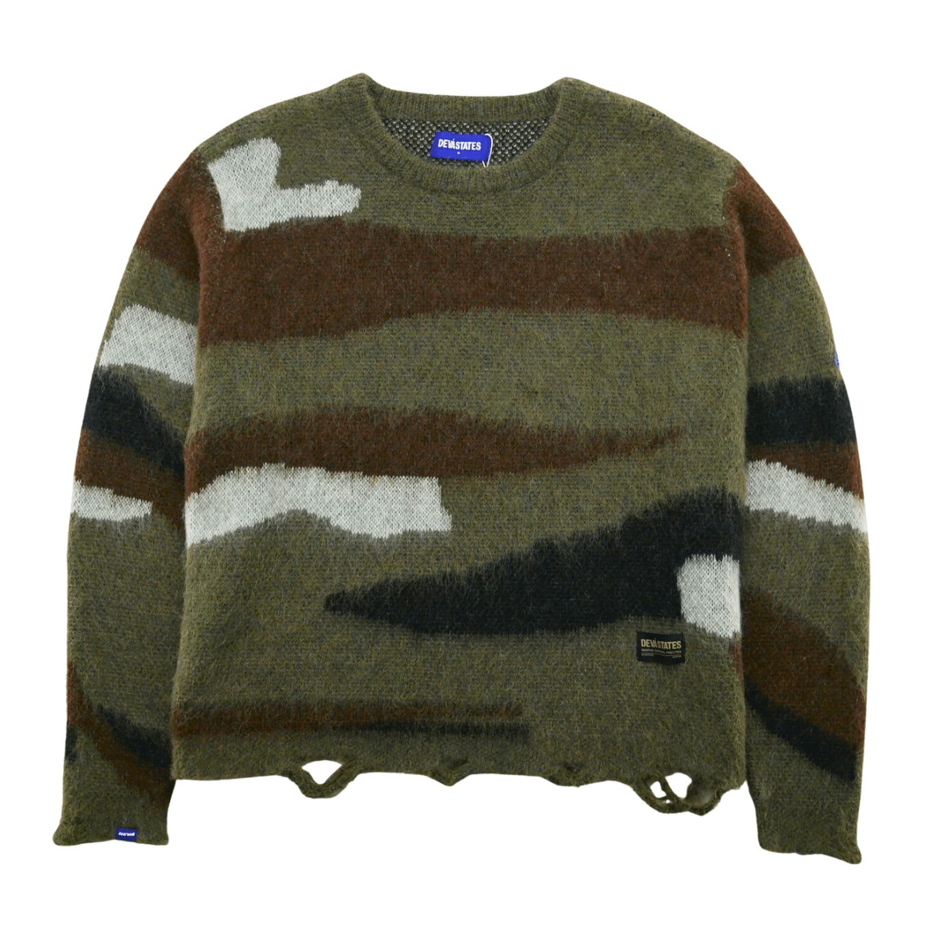 Desert Mohair Crewneck Sweater in multi