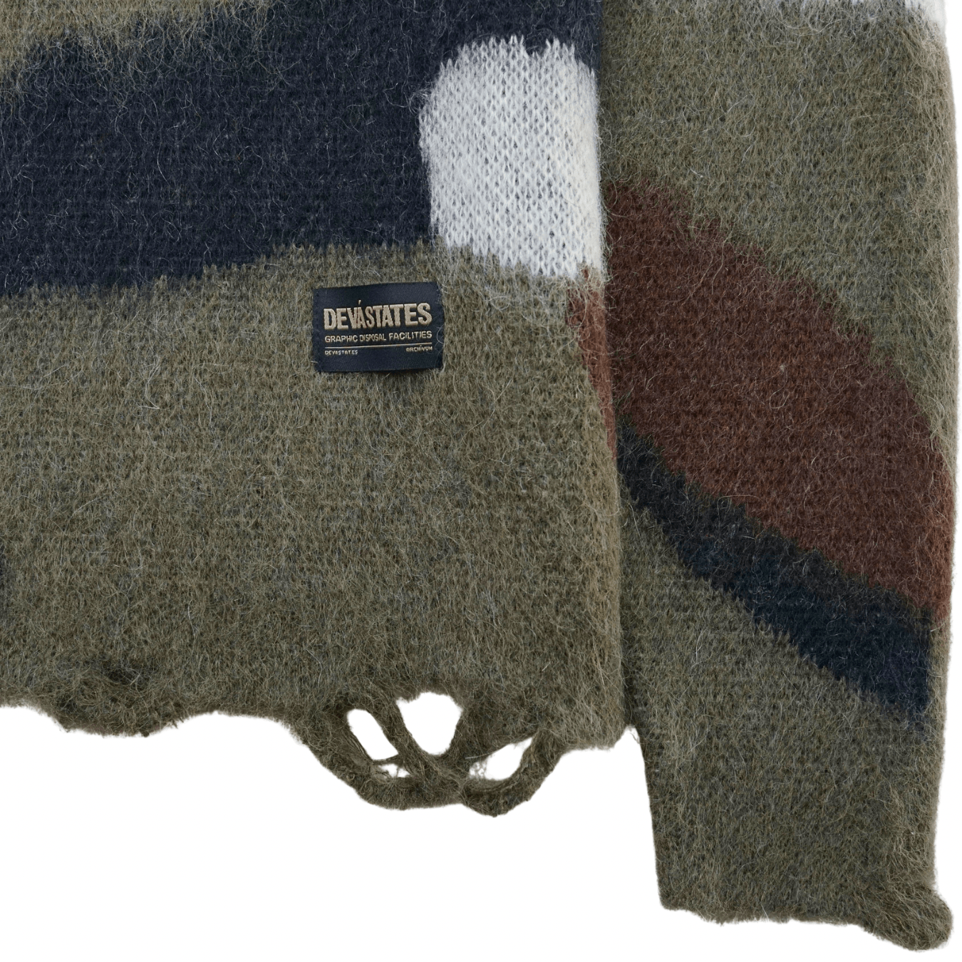 Desert Mohair Crewneck Sweater in multi - Devá States - State Of Flux