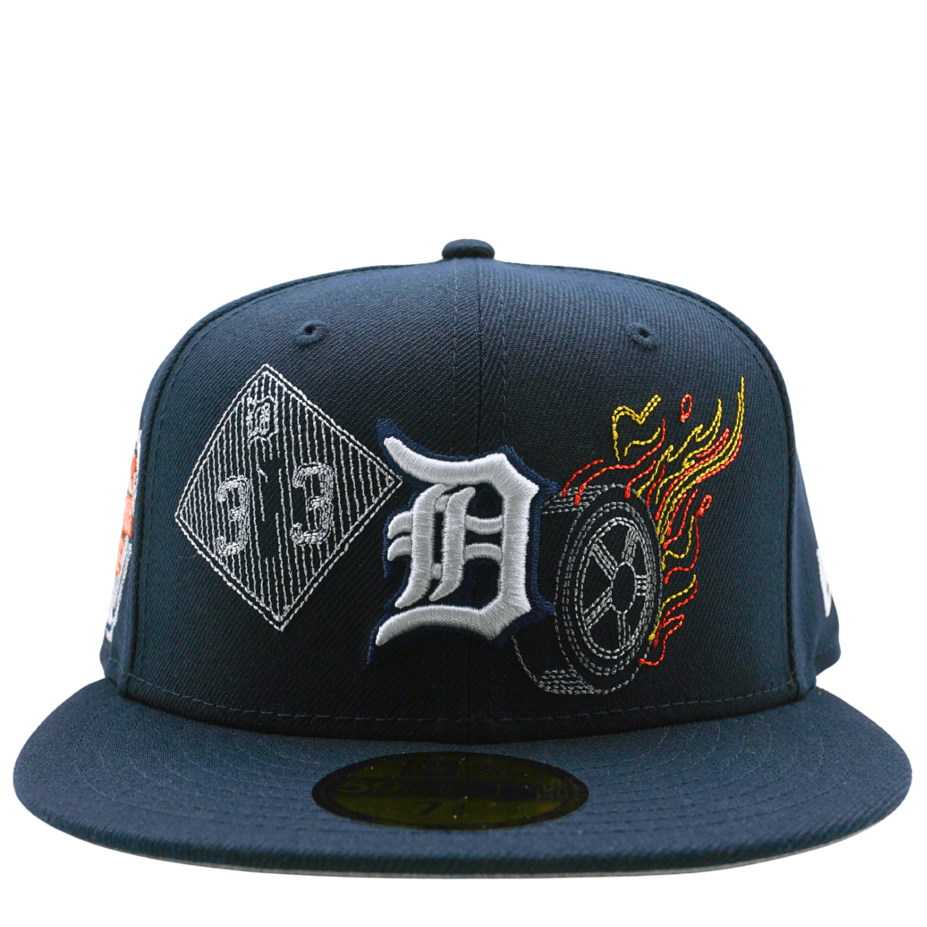 Detroit Tigers State Stitch 59Fifty Fitted Hat in navy