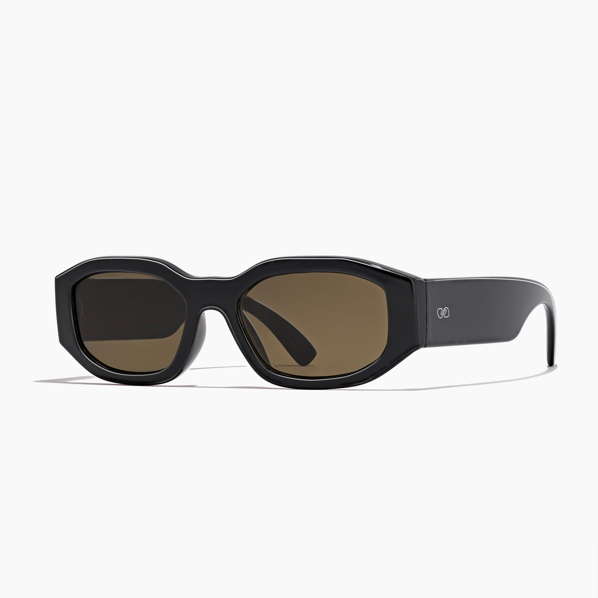East Side Sunglasses in black and sepia