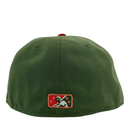 Fresno Grizzlies Krueger 59Fifty Fitted Hat in rifle green and walnut - New Era - State Of Flux