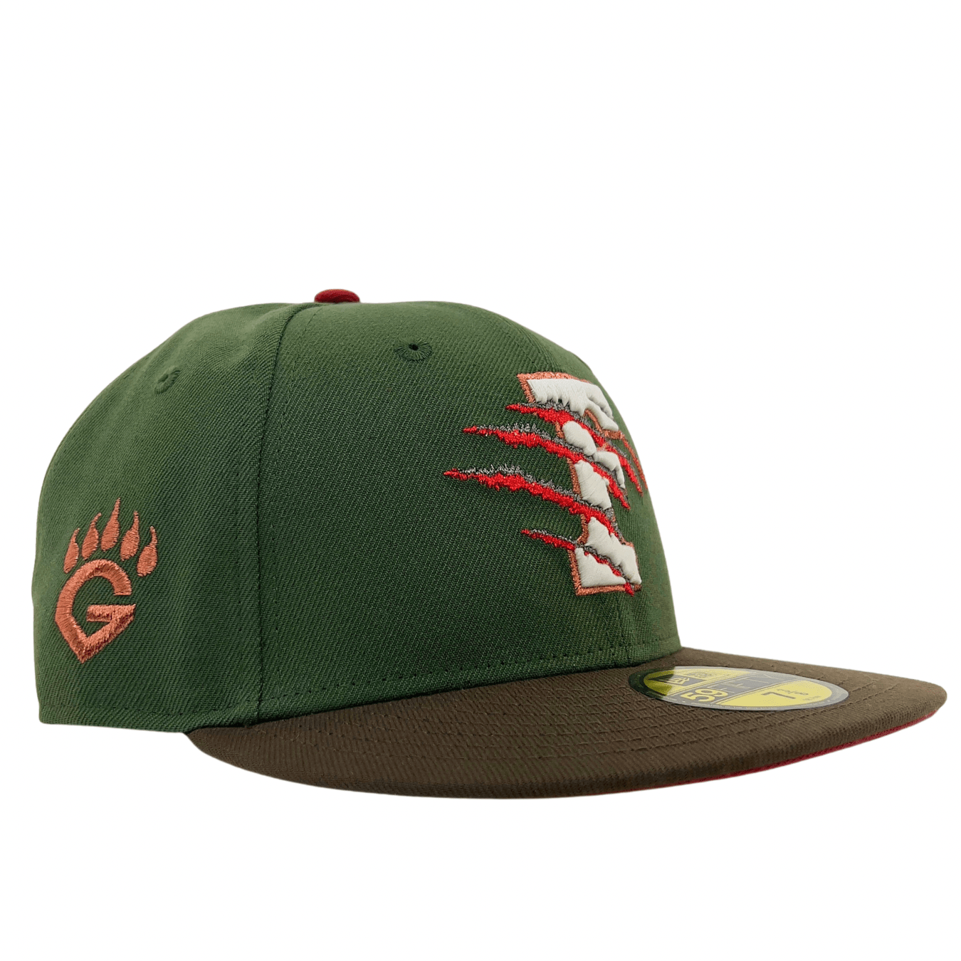 Fresno Grizzlies Krueger 59Fifty Fitted Hat in rifle green and walnut - New Era - State Of Flux