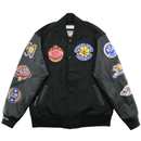 Golden State Warriors Black Out Collection Varsity Jacket in black - Mitchell & Ness - State Of Flux