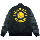 Golden State Warriors Black Out Collection Varsity Jacket in black - Mitchell & Ness - State Of Flux