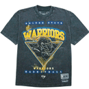 Golden State Warriors Oversized Graphic Tee in black mineral wash - Mitchell & Ness - State Of Flux