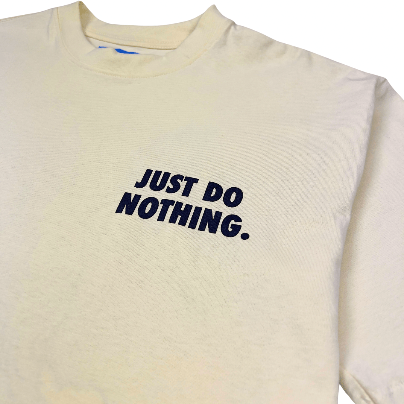 Just Do Nothing Fall Tee in ecru