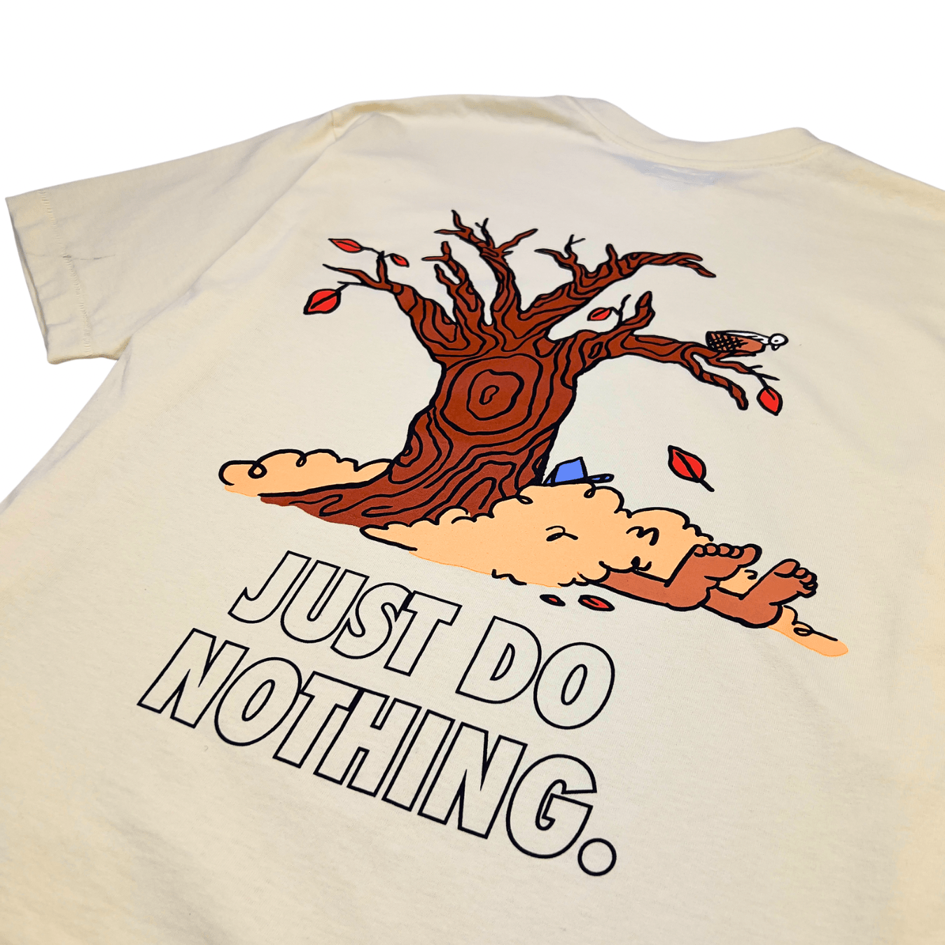 Just Do Nothing Fall Tee in ecru - MARKET - State Of Flux