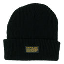 Knitted Mantra Beanie in black - State Of Flux - State Of Flux