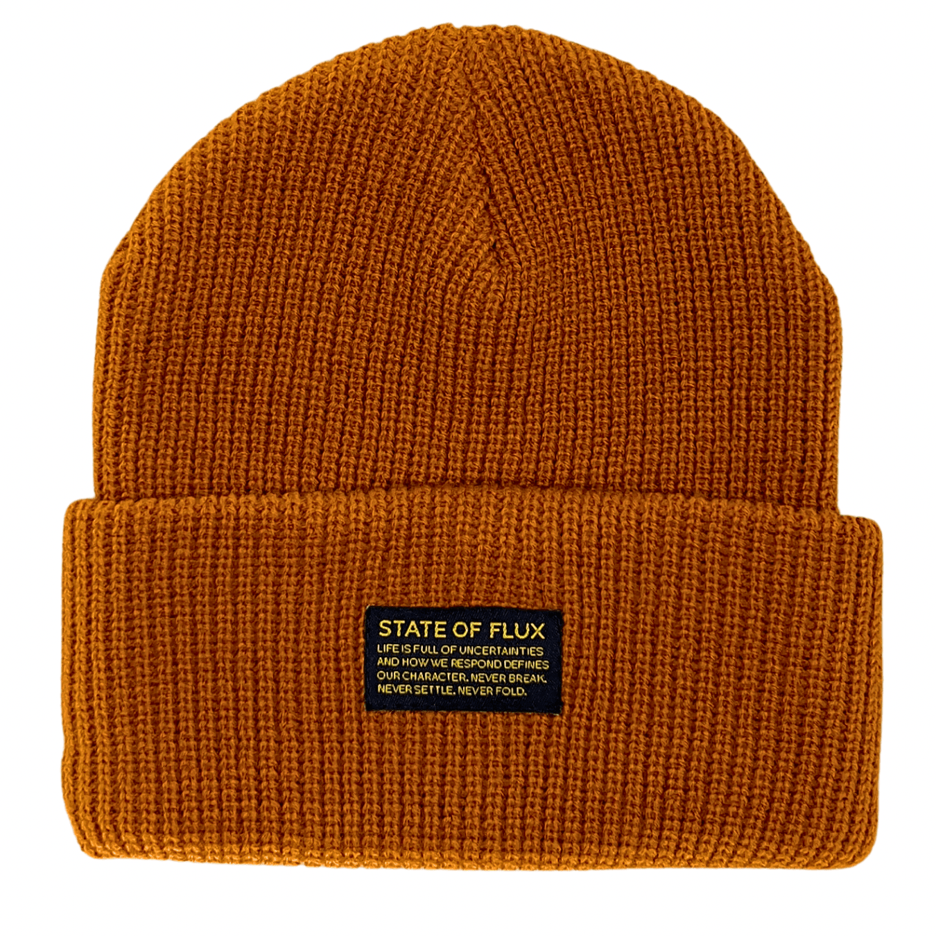 Knitted Mantra Beanie in cider