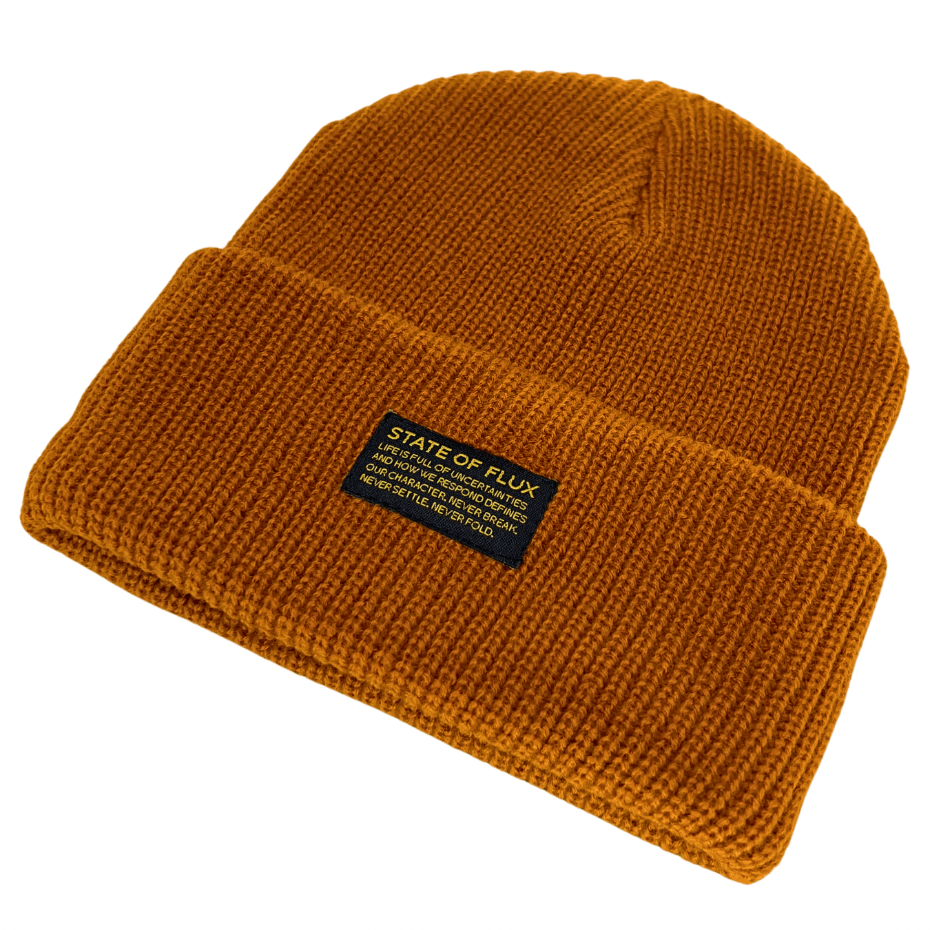 Knitted Mantra Beanie in cider