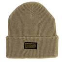 Knitted Mantra Beanie in khaki - State Of Flux - State Of Flux