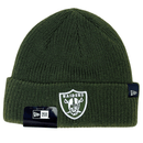 Las Vegas Raiders Merino Wool Knit Beanie in olive - New Era - State Of Flux