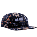 Let's Get Cozy 5 - Panel Hat in black and beige - State Of Flux - State Of Flux