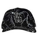 Los Angeles Dodgers Stormstrike Pro Snapback Hat in black and reflective grey - Mitchell & Ness - State Of Flux