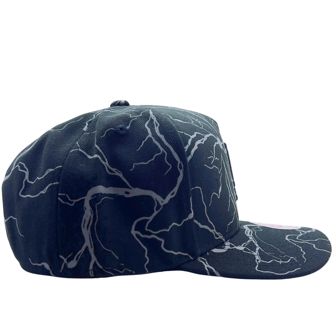 Los Angeles Dodgers Stormstrike Pro Snapback Hat in black and reflective grey - Mitchell & Ness - State Of Flux