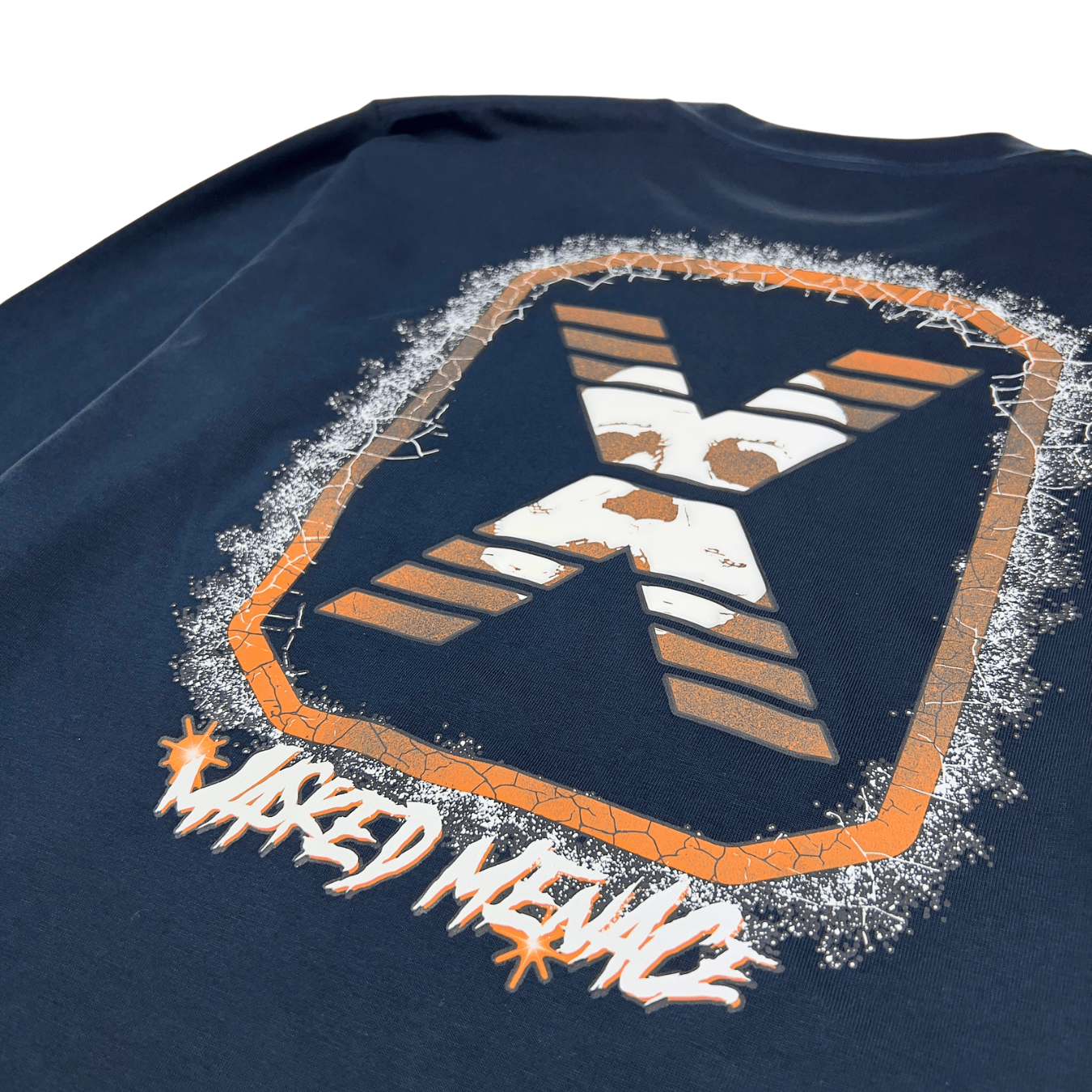 Masked Menace Logo Long-sleeve Tee in navy