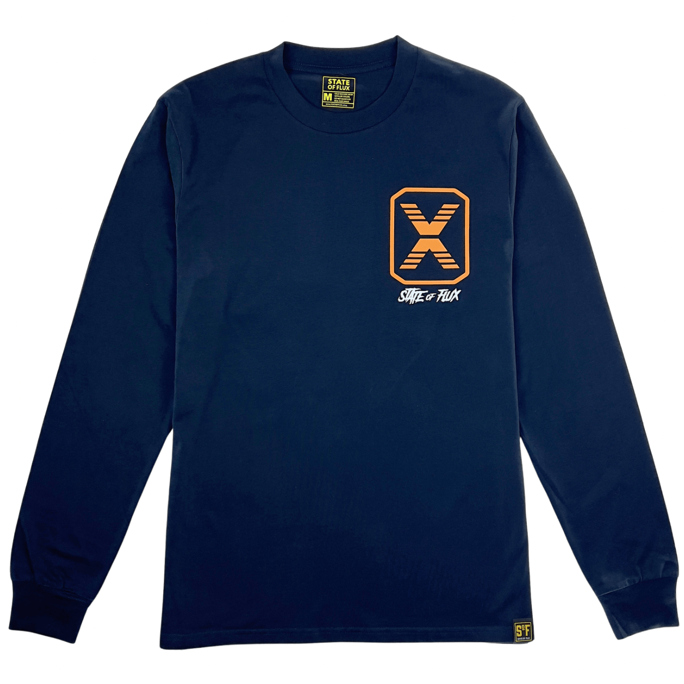 Masked Menace Logo Long-sleeve Tee in navy