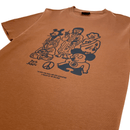 Meditated America Tee in cognac - Triple Five Soul - State Of Flux