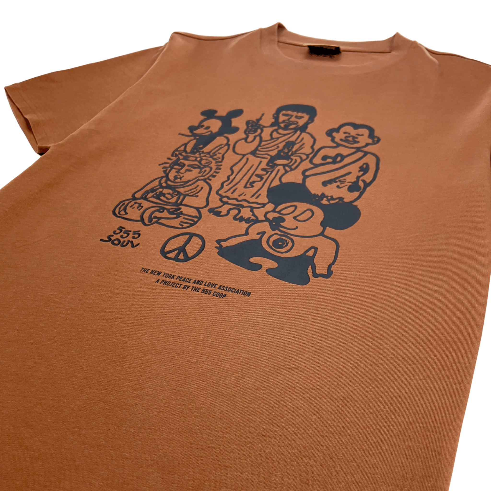 Meditated America Tee in cognac