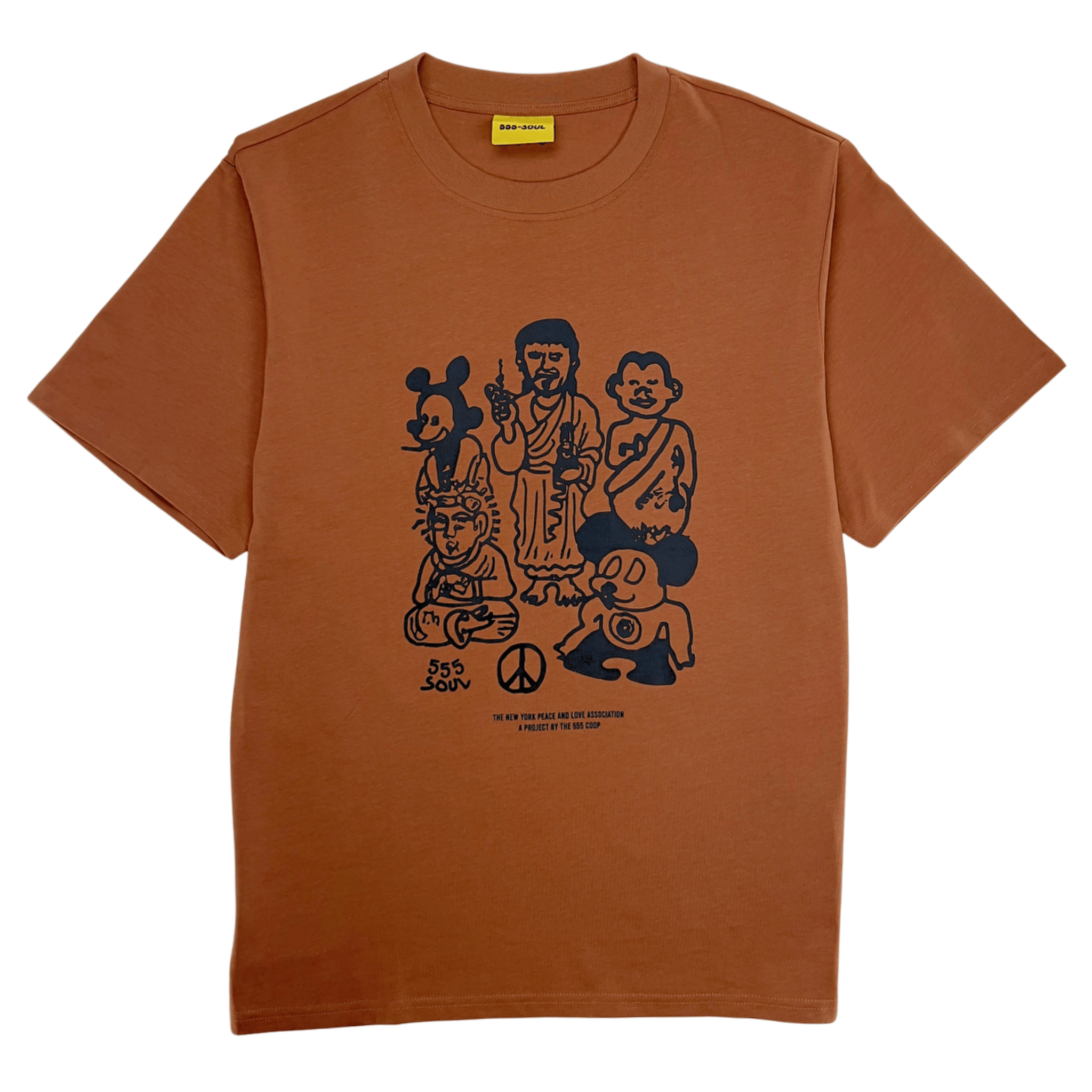 Meditated America Tee in cognac