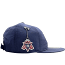 New York Yankees 9Fifty Nylon Retro Crown Strapback Hat in navy and white - New Era - State Of Flux