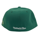 Oakland Athletics Bases Loaded Cooperstown Fitted Hat in green and yellow - Mitchell & Ness - State Of Flux