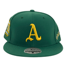 Oakland Athletics Bases Loaded Cooperstown Fitted Hat in green and yellow - Mitchell & Ness - State Of Flux