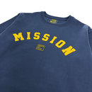 OG Mission Crewneck in marine blue and yellow - State Of Flux - State Of Flux