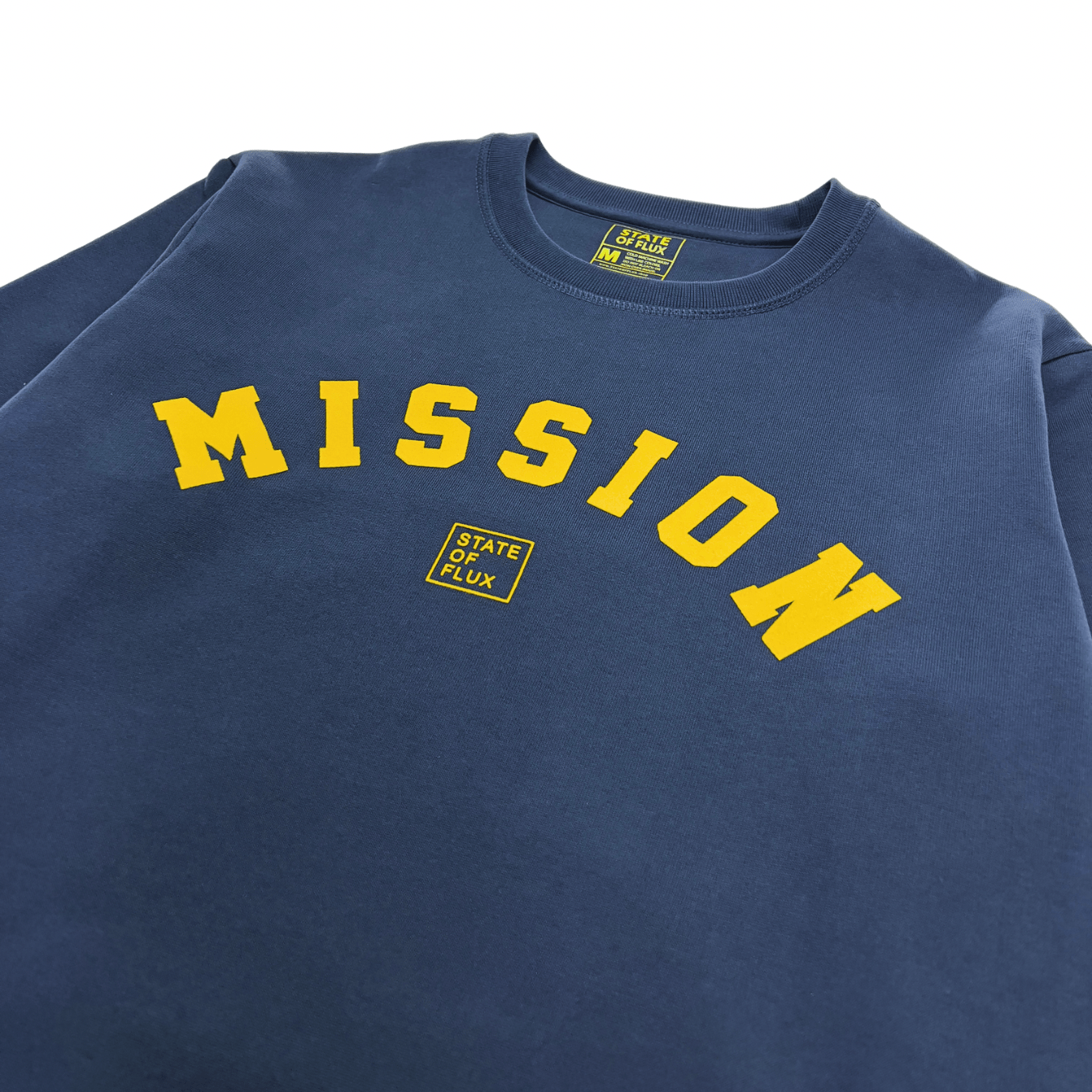 OG Mission Crewneck in marine blue and yellow