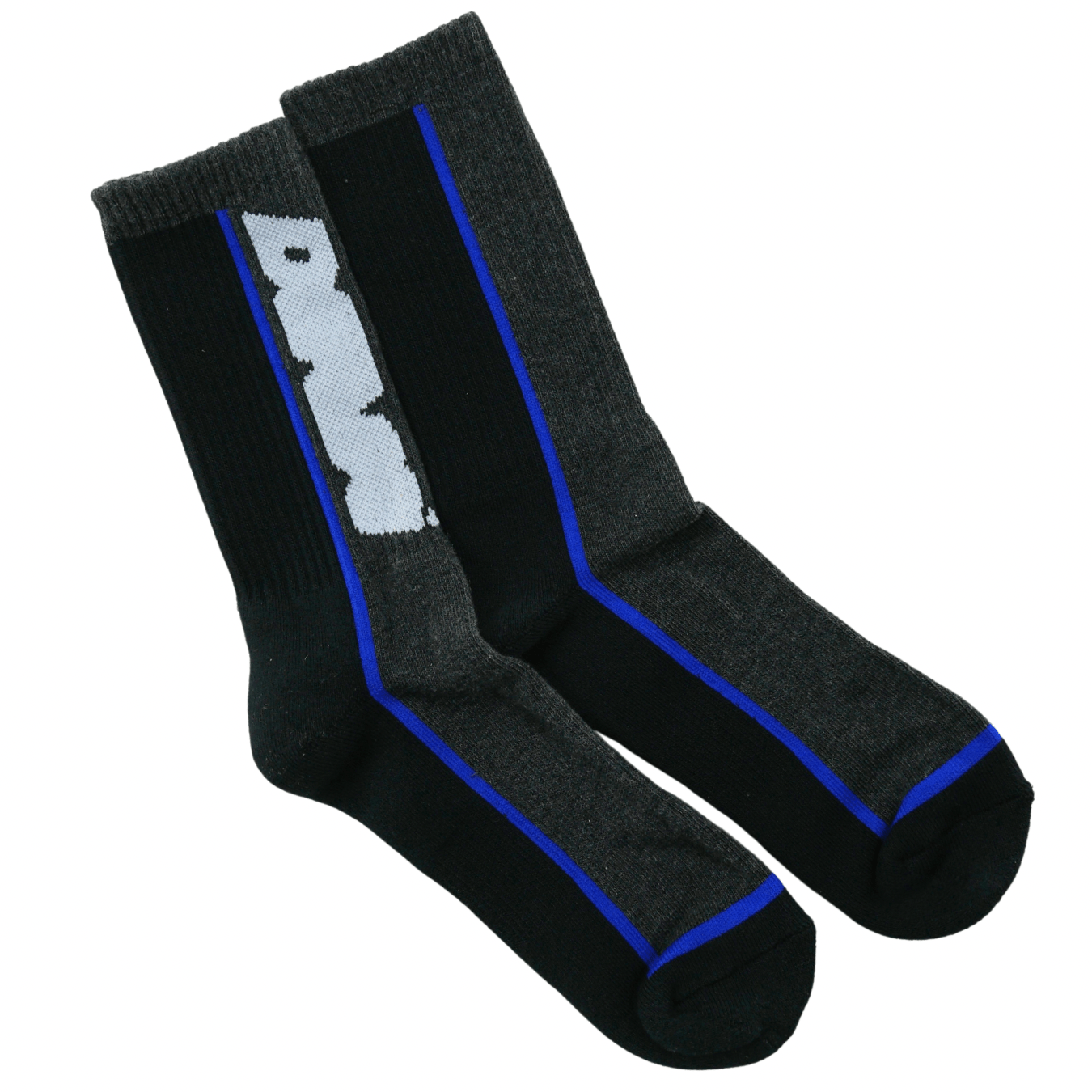 Panel Socks in black and blue - Devá States - State Of Flux