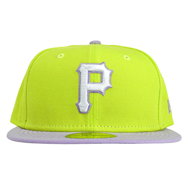 Pittsburgh Pirates 2-Tone Colorpack 59Fifty Fitted Hat in neon yellow –  State Of Flux