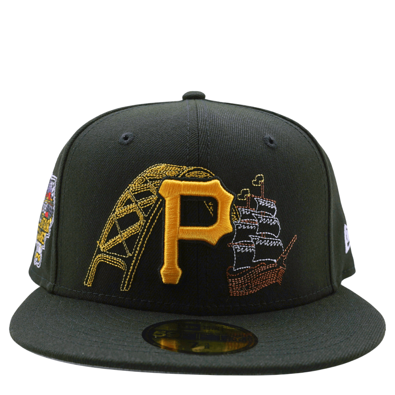 Pittsburgh Pirates State Stitch 59Fifty Fitted Hat in black