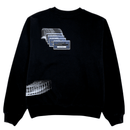 Pop Up Crewneck in black - Daily Paper - State Of Flux