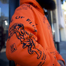 **PREORDER ONLY** Allover Prowler Hoodie in orange and black - State Of Flux - State Of Flux