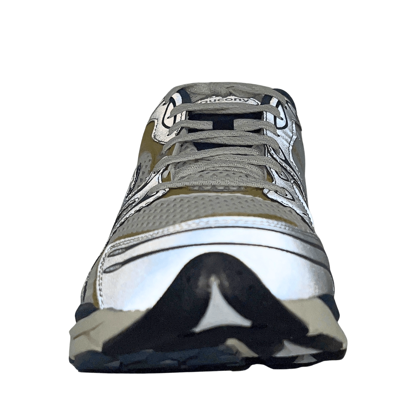 Progrid Triumph 4 in grey and silver - Saucony - State Of Flux