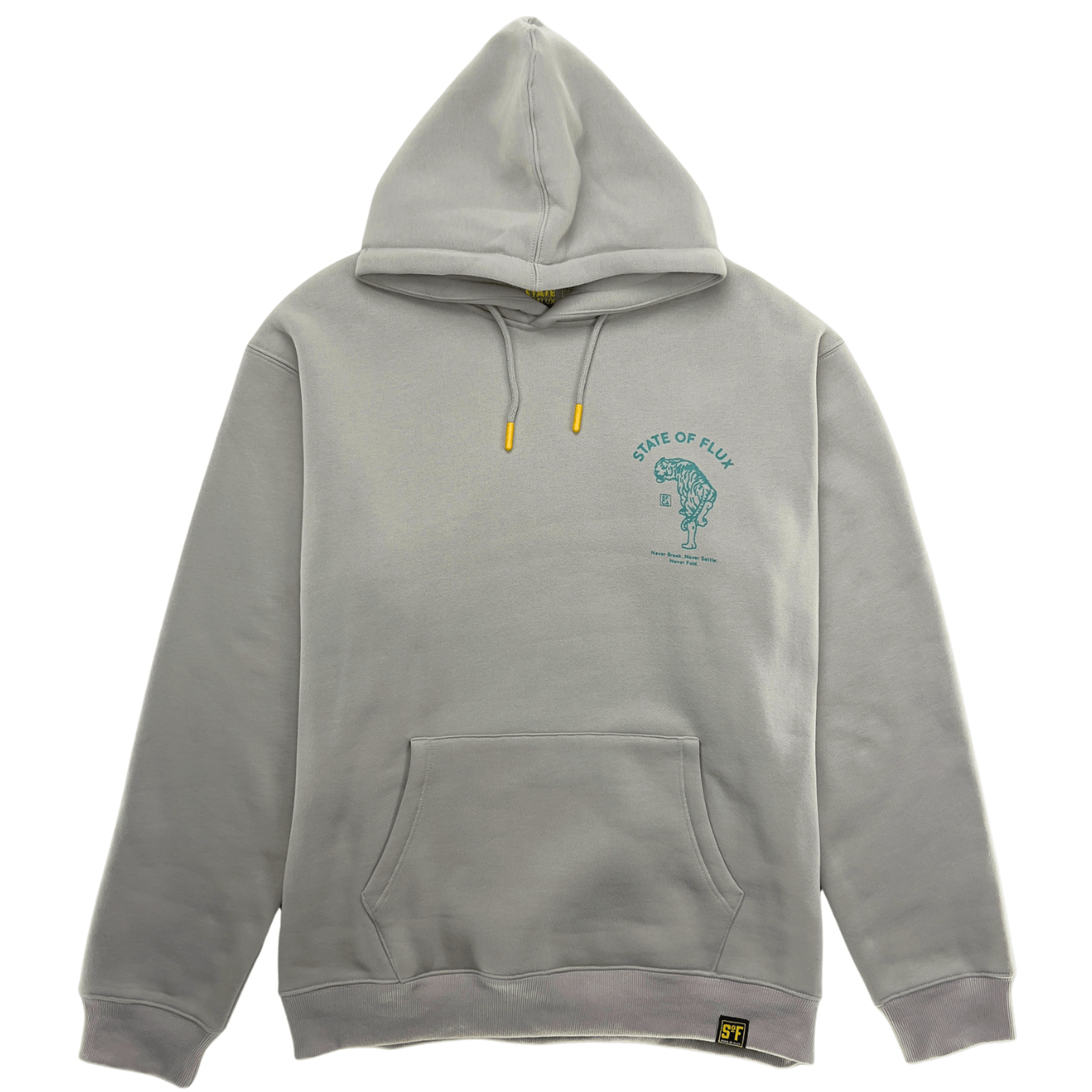 Prowler Hoodie in cool grey and teal