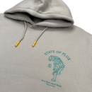 Prowler Hoodie in cool grey and teal - State Of Flux - State Of Flux