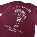 Prowler Tee in maroon - State Of Flux - State Of Flux