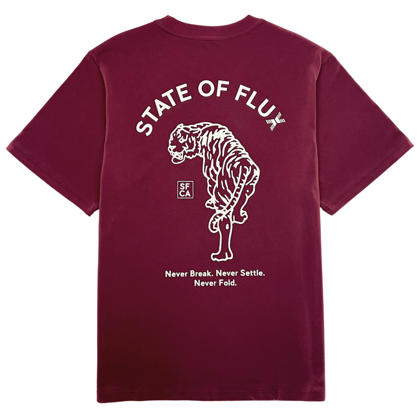 Prowler Tee in maroon - State Of Flux - State Of Flux