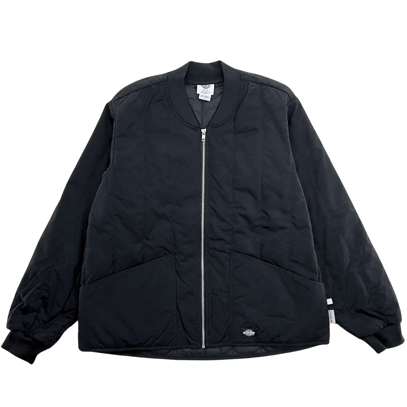 Quilted Utility Jacket in black