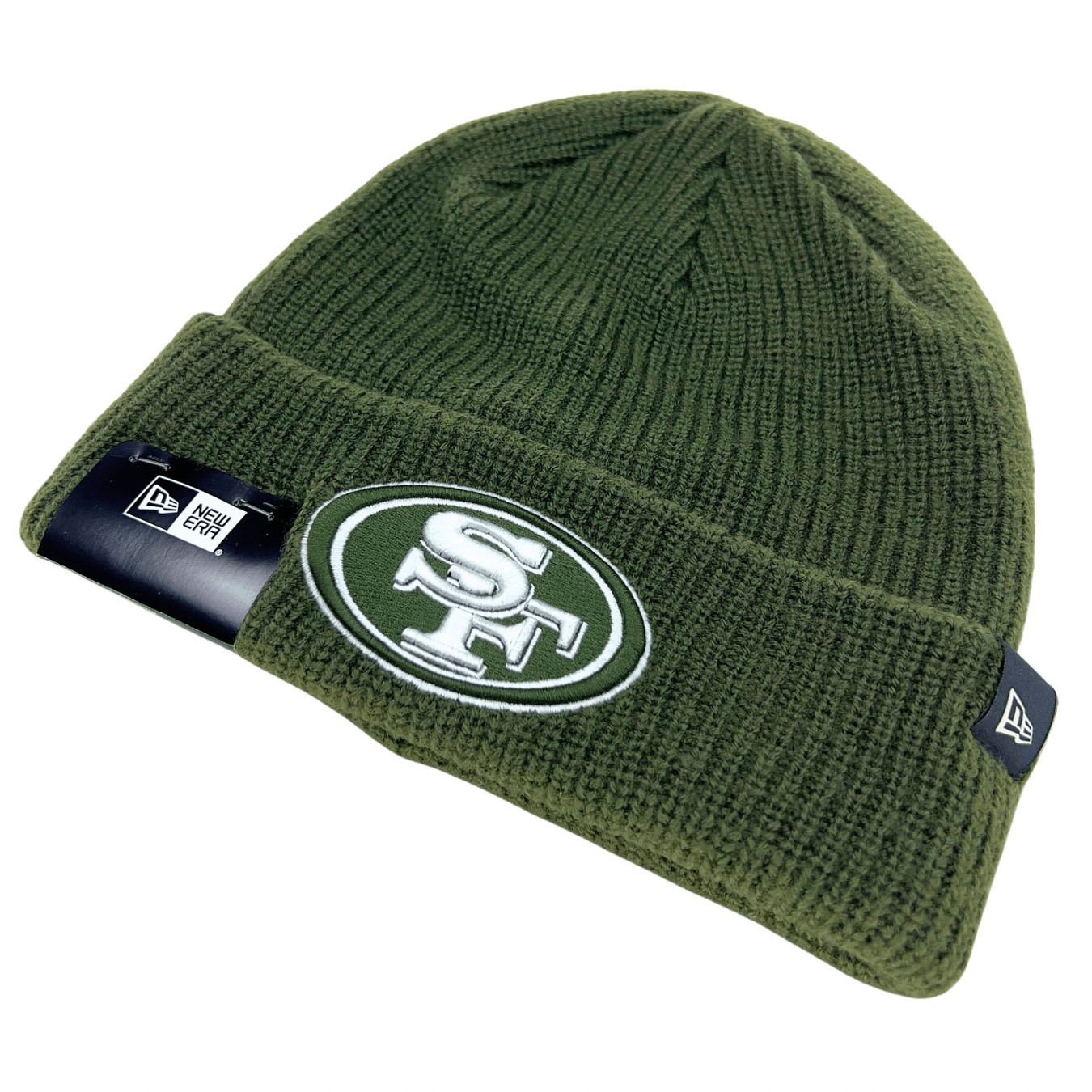 San Francisco 49ers Merino Wool Knit Beanie in olive - New Era - State Of Flux