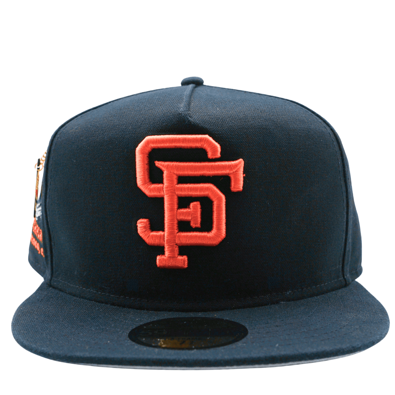 San Francisco Giants Championship Side Flag A-Frame 59Fifty Fitted Hat in black