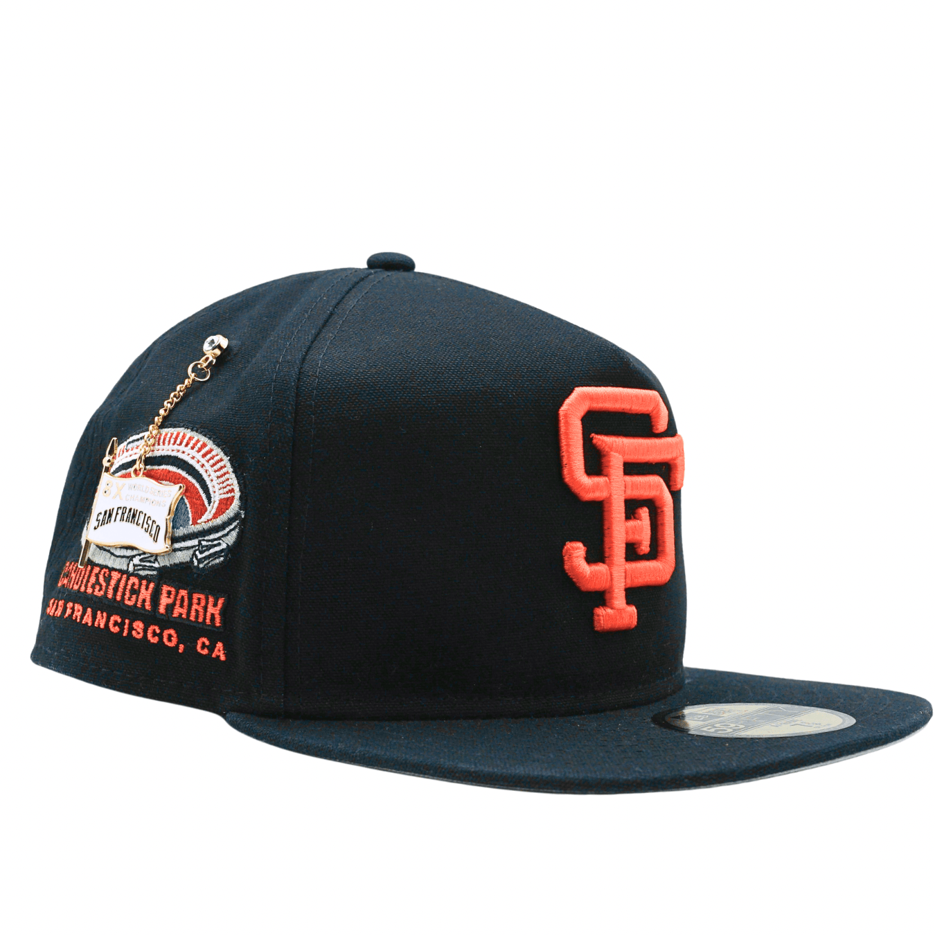 San Francisco Giants Championship Side Flag A - Frame 59Fifty Fitted Hat in black - New Era - State Of Flux